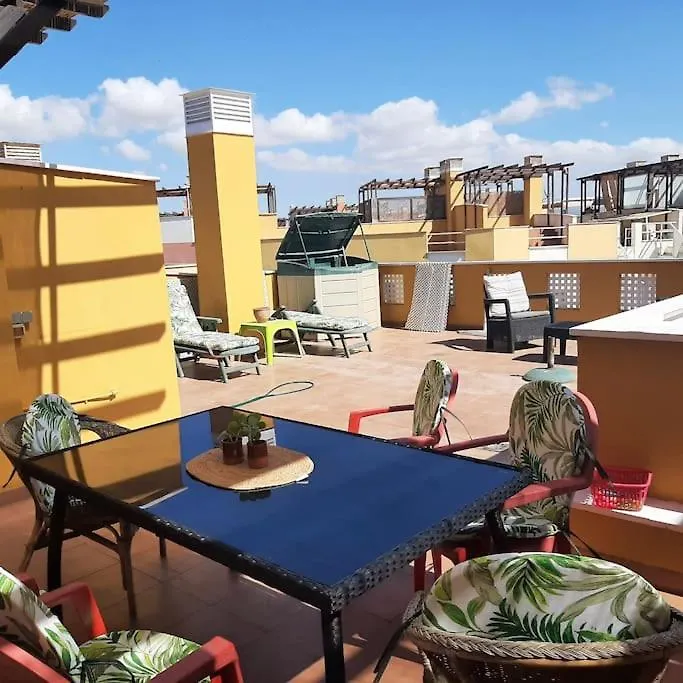 アパート Atico 1ª Linea De Playa, Vistas Laguna Y El Mar ベラ